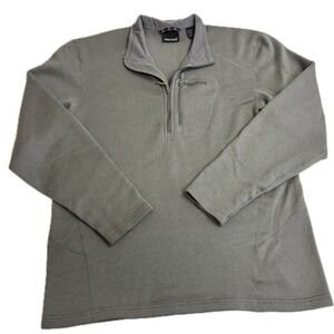 Marmot‎ Pullover Mens XXL Gray Fleece Quarter Zip E71100 Gorpcore